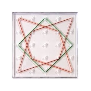 Tablero geométrico transparente