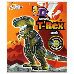Puzle 3D T-Rex partes móviles
