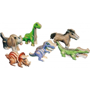 Puzle 3D mini dinosaurios