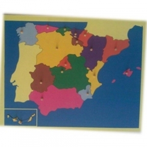 Mapa-puzle España (sin marco)