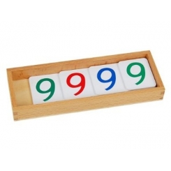 Tarjetas numéricas grandes (1-9000) plástico